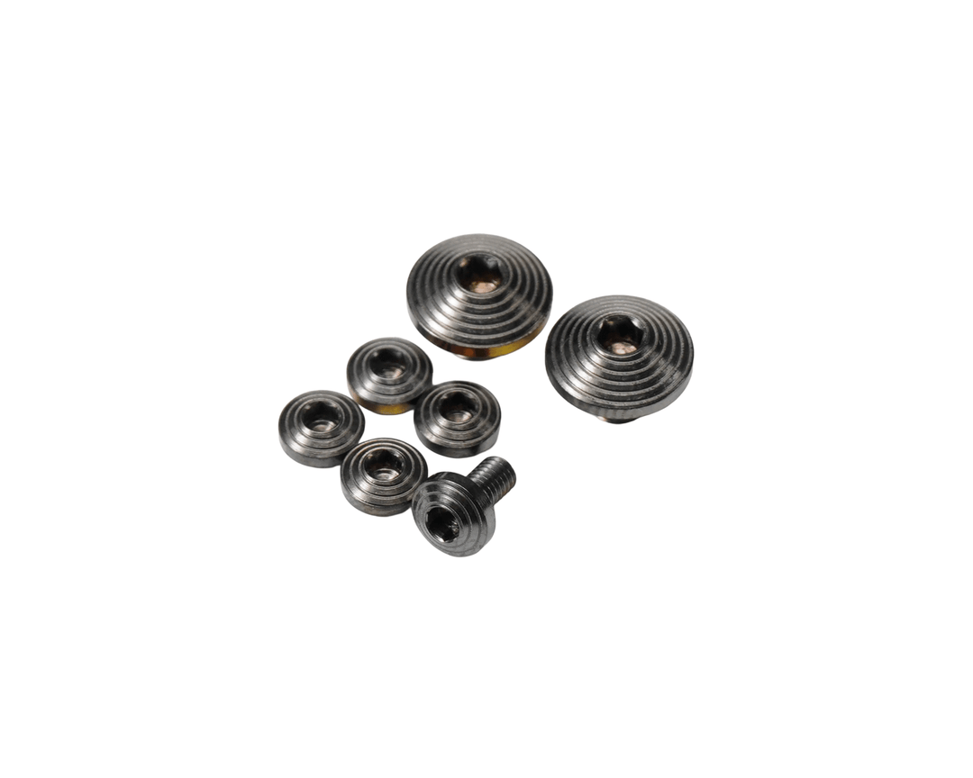 Dr. Black Stainless Steel Custom Grip Screw Set for Aluminum Grip (7pcs) -Type C - Bang Bang Airsoft