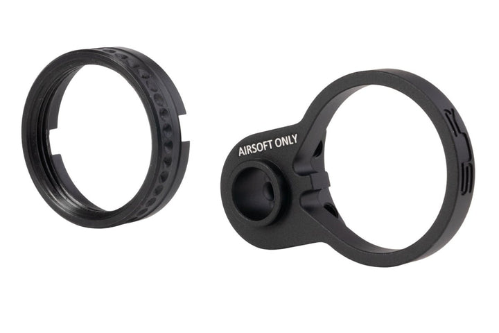 Dytac SLR M4 GBB Castle Nut & End Plate - Black (Licencsed by SLR Rifleworks) - Bang Bang Airsoft
