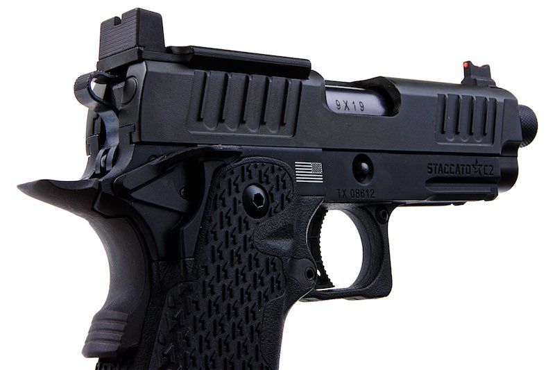 EMG 6mm Pro Shop Staccato C2 2011 Hi - Capa GBB Airsoft Pistol (by Army Plus x T8) - Bang Bang Airsoft