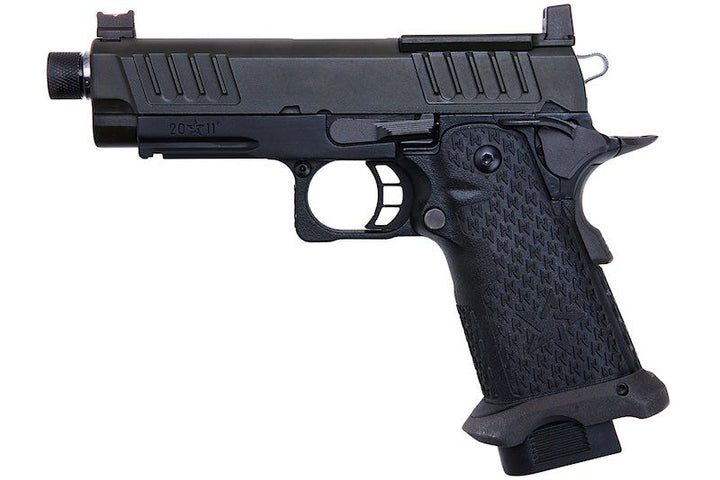 EMG 6mm Pro Shop Staccato C2 2011 RMR w/ Thread Outer Barrel Green Gas Airsoft Pistol - Bang Bang Airsoft