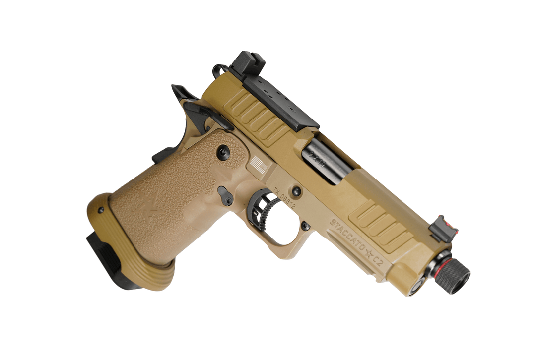 EMG 6mm Pro Shop Staccato C2 2011 Thread Barrel Optic Cut Hi - Capa GBB Airsoft Pistol (by Army Plus x T8) - Bang Bang Airsoft