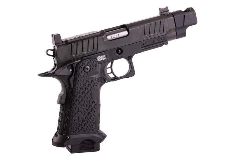 EMG 6mm Pro Shop Staccato C2 2011 with Compensator Hi - Capa GBB Airsoft Pistol (by Army Plus x T8) - Bang Bang Airsoft