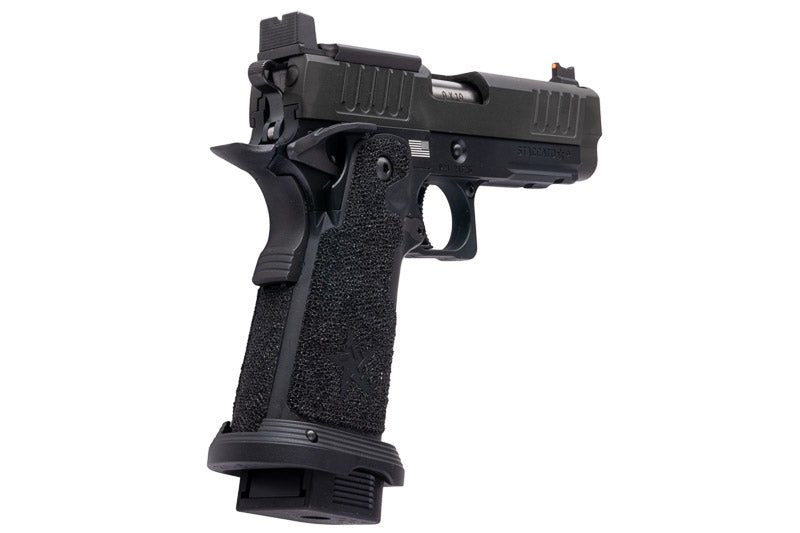 EMG 6mm Pro Shop Staccato P GBB Airsoft Pistol w/ Hand - Made Stippling Grip - BK (by Army Armament) - Bang Bang Airsoft