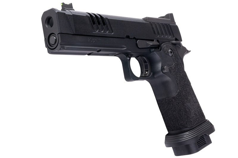 EMG 6mm Pro Shop Staccato XC GBB Airsoft Pistol w/ Hand - Made Stippling Grip - BK (by Army Armament) - Bang Bang Airsoft
