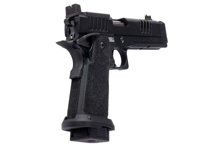 EMG 6mm Pro Shop Staccato XC GBB Airsoft Pistol w/ Hand - Made Stippling Grip - BK (by Army Armament) - Bang Bang Airsoft