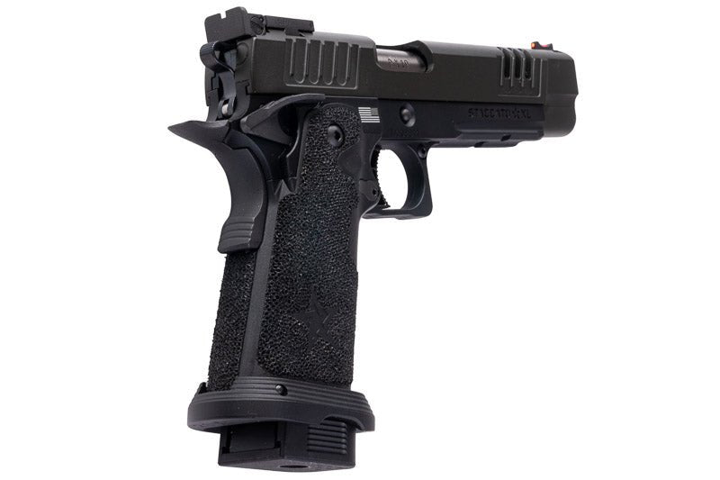 EMG 6mm Pro Shop Staccato XL GBB Airsoft Pistol w/ Hand - Made Stippling Grip - BK (by Army Armament) - Bang Bang Airsoft
