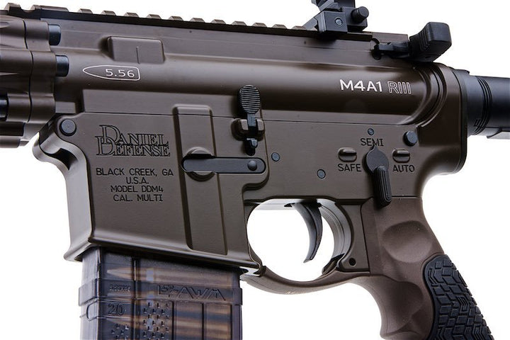 EMG Daniel Defense DD M4A1 RIII GBB Airsoft M4 Rifle (CYMA CGS System) - Brown - Bang Bang Airsoft