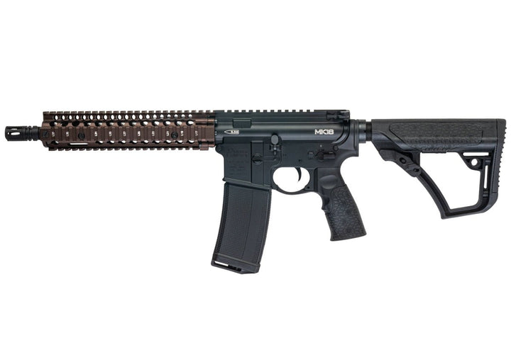 EMG Daniel Defense MK18 GBB Airsoft Rifle (BK/FDE, by Double Eagle ) - Bang Bang Airsoft