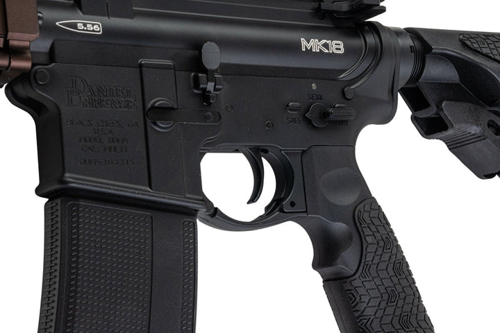 EMG Daniel Defense MK18 GBB Airsoft Rifle (BK/FDE, by Double Eagle ) - Bang Bang Airsoft