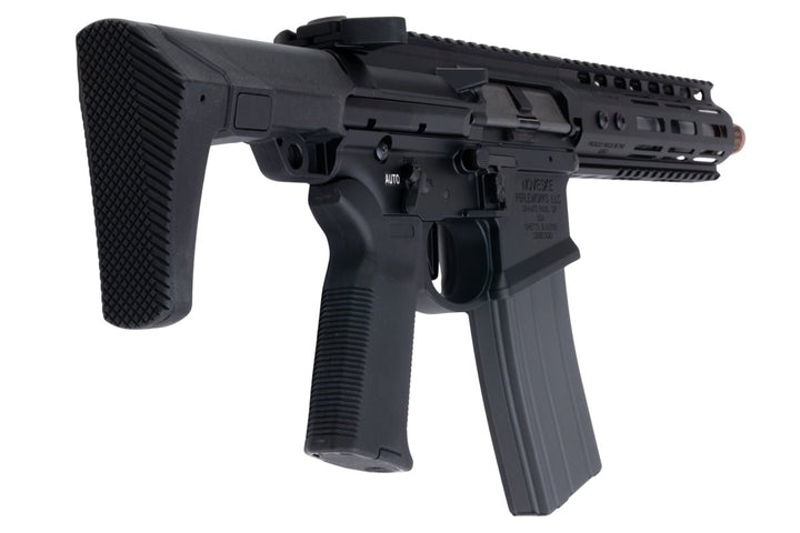 EMG Noveske N4 GHETTO BLASTER NHR - 7 7.94 inch Airsoft M4 GBBR (MWS System) by Double Eagle - BK (Gen 2) - Bang Bang Airsoft