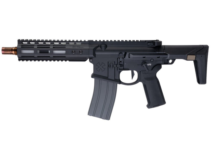 EMG Noveske N4 GHETTO BLASTER NHR - 7 7.94 inch Airsoft M4 GBBR (MWS System) by Double Eagle - BK (Gen 2) - Bang Bang Airsoft