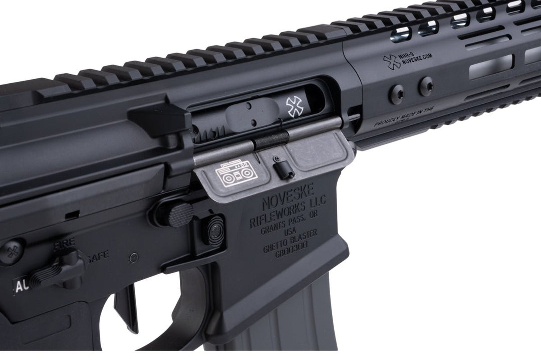 EMG Noveske N4 GHETTO BLASTER NHR - 9 10.5 inch Airsoft M4 GBBR (MWS System) by Double Eagle - BK (Gen 2) - Bang Bang Airsoft