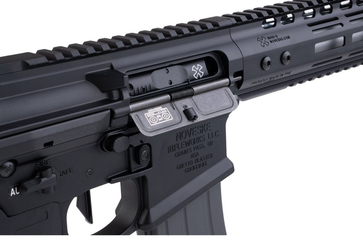 EMG Noveske N4 GHETTO BLASTER NHR - 9 10.5 inch Airsoft M4 GBBR (MWS System) by Double Eagle - BK (Gen 2) - Bang Bang Airsoft