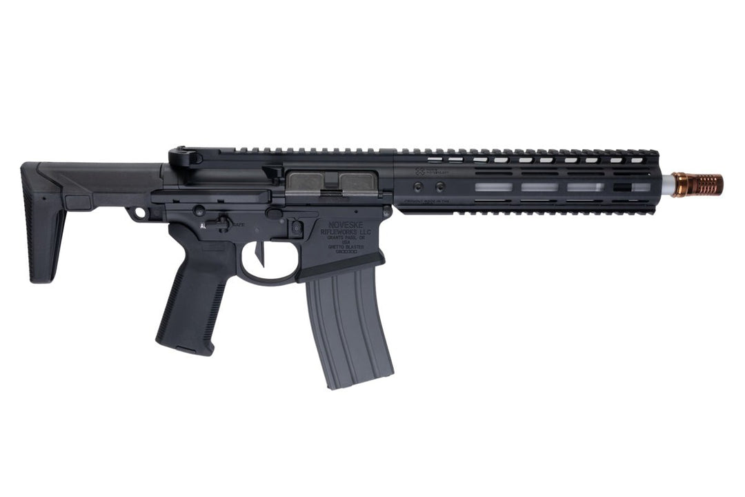 EMG Noveske N4 GHETTO BLASTER NHR - 9 10.5 inch Airsoft M4 GBBR (MWS System) by Double Eagle - BK (Gen 2) - Bang Bang Airsoft