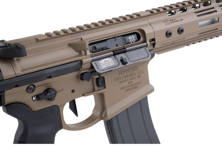 EMG Noveske N4 GHETTO BLASTER NHR - 9 10.5 inch Airsoft M4 GBBR (MWS System) by Double Eagle - DE (Gen 2) - Bang Bang Airsoft