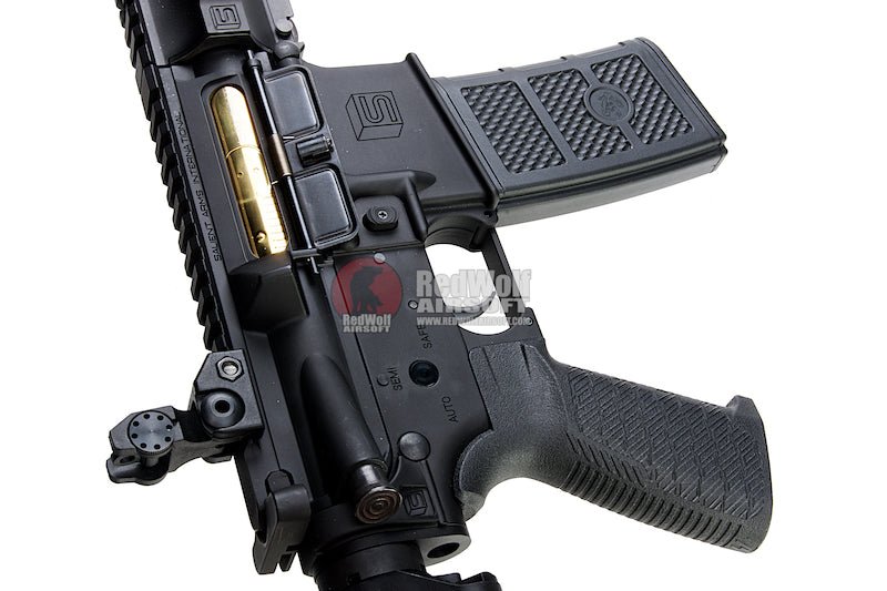 EMG SAI GRY AR15 (M4) Gen. 2 SBR Airsoft M4 AEG Rifle with Crane Stock - Black (by G&P) - Bang Bang Airsoft