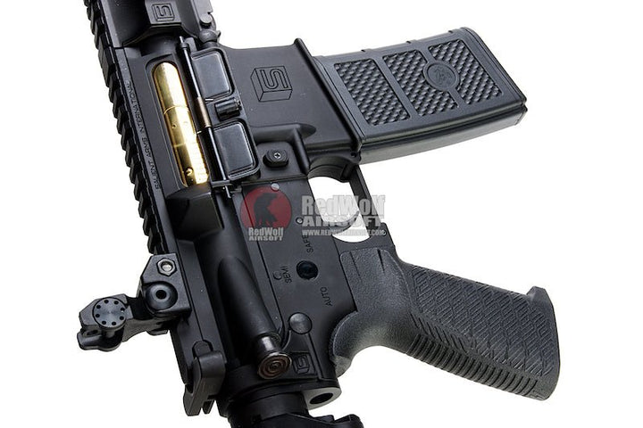 EMG SAI GRY AR15 (M4) Gen. 2 SBR Airsoft M4 AEG Rifle with Crane Stock - Black (by G&P) - Bang Bang Airsoft