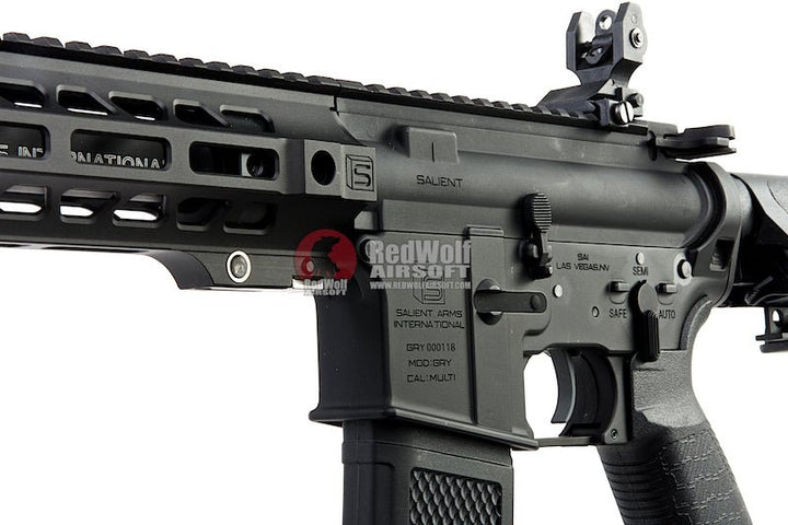 EMG SAI GRY AR15 (M4) Gen. 2 SBR Airsoft M4 AEG Rifle with Crane Stock - Black (by G&P) - Bang Bang Airsoft