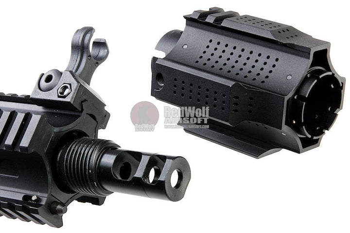 EMG SAI GRY AR15 (M4) Gen. 2 SBR Airsoft M4 AEG Rifle with Crane Stock - Black (by G&P) - Bang Bang Airsoft