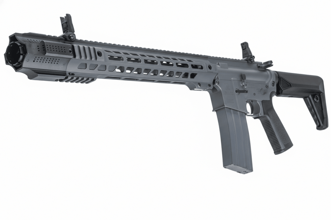 EMG SAI GRY M4 GBB Airsoft Rifle (CYMA CGS System) - 13.5 inch Grey - Bang Bang Airsoft