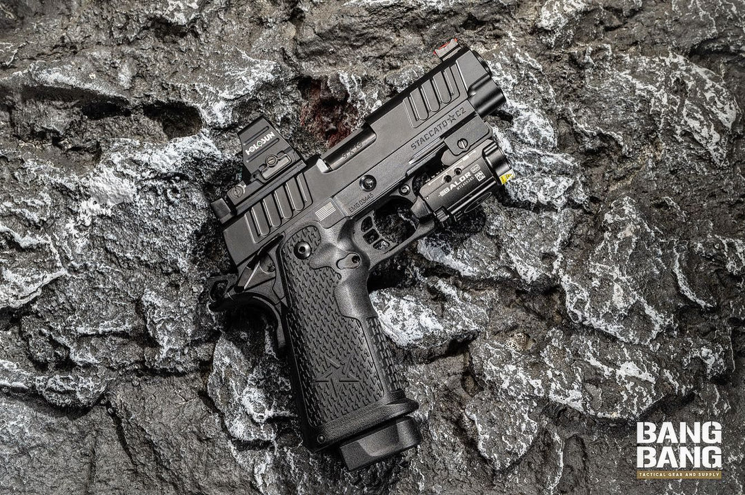 EMG Staccato Licensed C2 Compact 2011 Gas Blowback Airsoft Pistol (VIP Grip Standard Ver.) - Bang Bang Airsoft