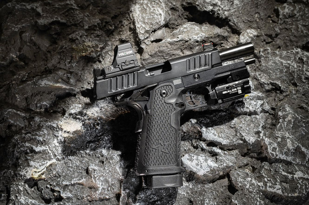 EMG Staccato Licensed C2 Compact 2011 Gas Blowback Airsoft Pistol (VIP Grip Standard Ver.) - Bang Bang Airsoft
