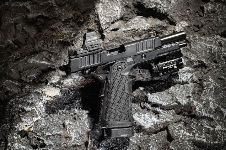 EMG Staccato Licensed C2 Compact 2011 Gas Blowback Airsoft Pistol (VIP Grip Standard Ver.) - Bang Bang Airsoft