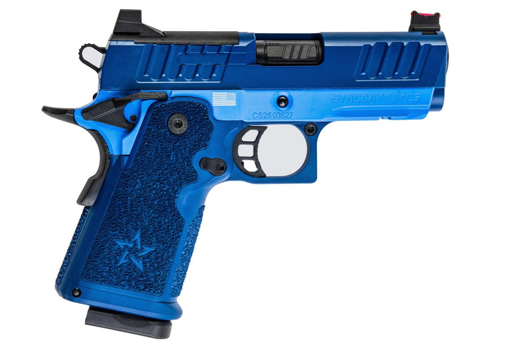 EMG Staccato Licensed CS Compact 2011 GBB Airsoft Pistol (Model: Master Grip / Standard / Green Gas) - BU - Bang Bang Airsoft