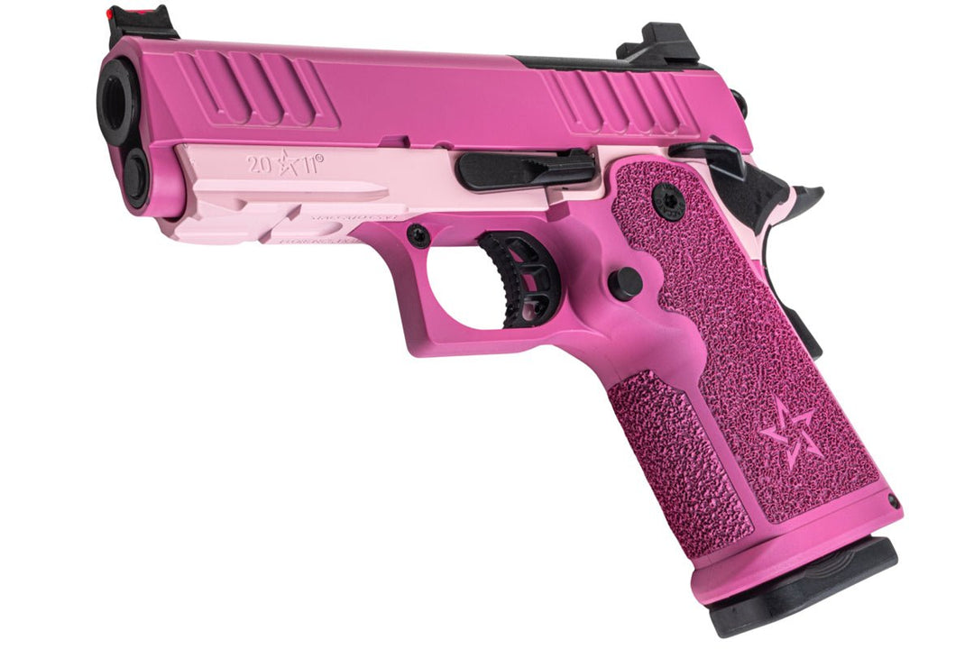 EMG Staccato Licensed CS Compact 2011 GBB Airsoft Pistol (Model: Master Grip / Standard / Green Gas) - PK - Bang Bang Airsoft