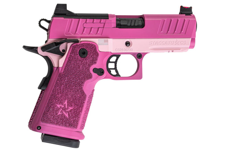 EMG Staccato Licensed CS Compact 2011 GBB Airsoft Pistol (Model: Master Grip / Standard / Green Gas) - PK - Bang Bang Airsoft
