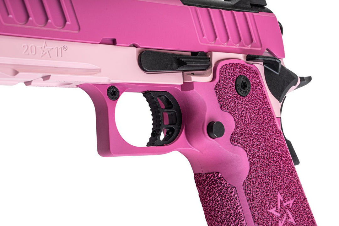 EMG Staccato Licensed CS Compact 2011 GBB Airsoft Pistol (Model: Master Grip / Standard / Green Gas) - PK - Bang Bang Airsoft