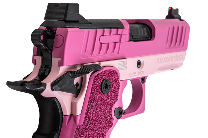 EMG Staccato Licensed CS Compact 2011 GBB Airsoft Pistol (Model: Master Grip / Standard / Green Gas) - PK - Bang Bang Airsoft