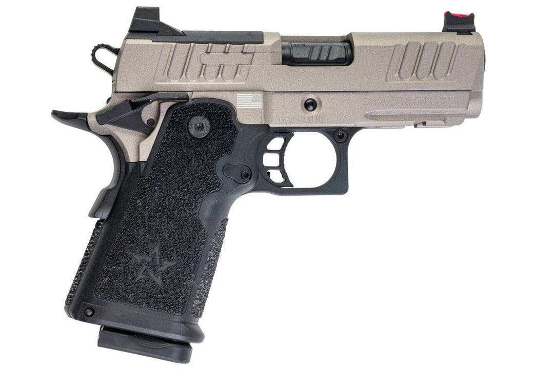 EMG Staccato Licensed CS Compact 2011 GBB Airsoft Pistol (Model: Master Grip / Standard / Green Gas) - TG - Bang Bang Airsoft