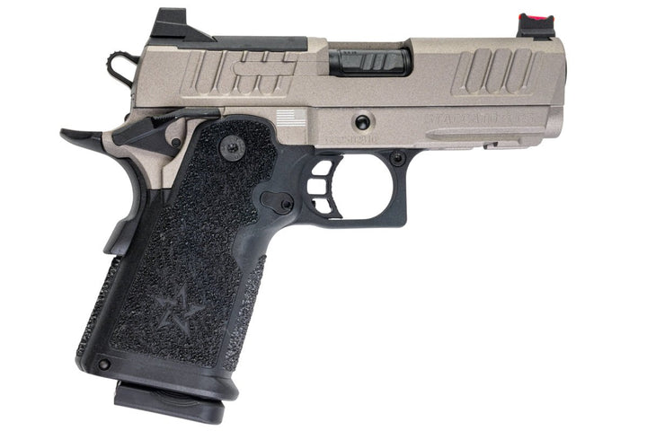 EMG Staccato Licensed CS Compact 2011 GBB Airsoft Pistol (Model: Master Grip / Standard / Green Gas) - TG - Bang Bang Airsoft