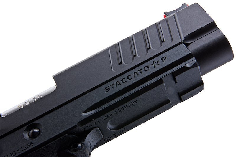EMG Staccato Licensed P 2011 GBB Airsoft Pistol (Model: VIP Grip / CNC / Green Gas) - Bang Bang Airsoft