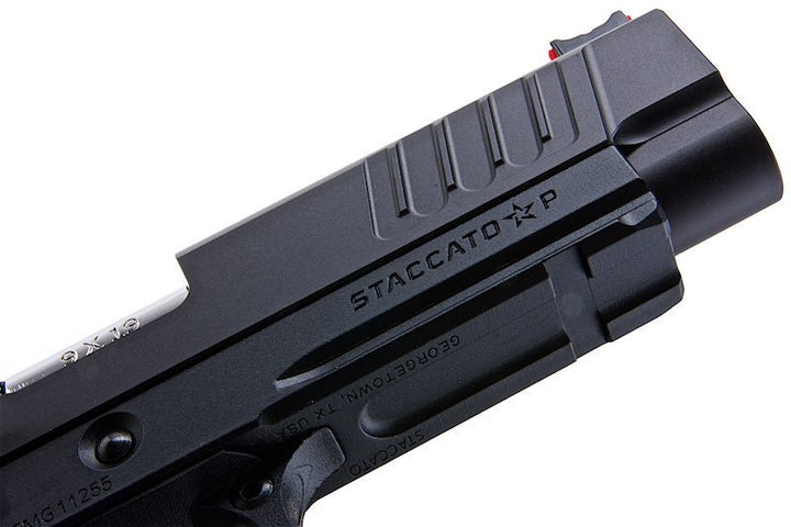 EMG Staccato Licensed P 2011 GBB Airsoft Pistol (Model: VIP Grip / CNC / Green Gas) - Bang Bang Airsoft