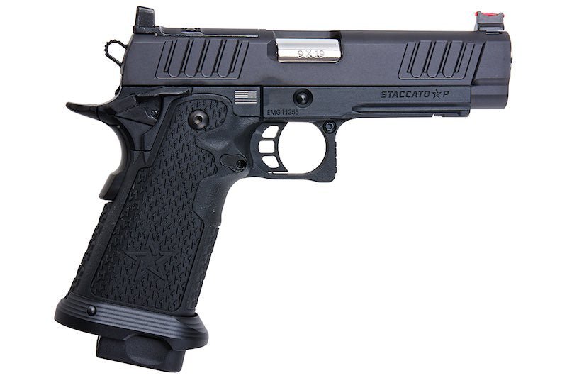 EMG Staccato Licensed P 2011 GBB Airsoft Pistol (Model: VIP Grip / CNC / Green Gas) - Bang Bang Airsoft