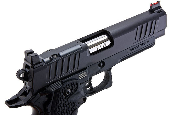 EMG Staccato Licensed P 2011 GBB Airsoft Pistol (Model: VIP Grip / CNC / Green Gas) - Bang Bang Airsoft