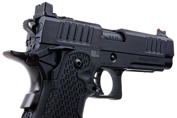 EMG Staccato Licensed P 2011 GBB Airsoft Pistol (Model: VIP Grip / Standard / Green Gas) - Bang Bang Airsoft
