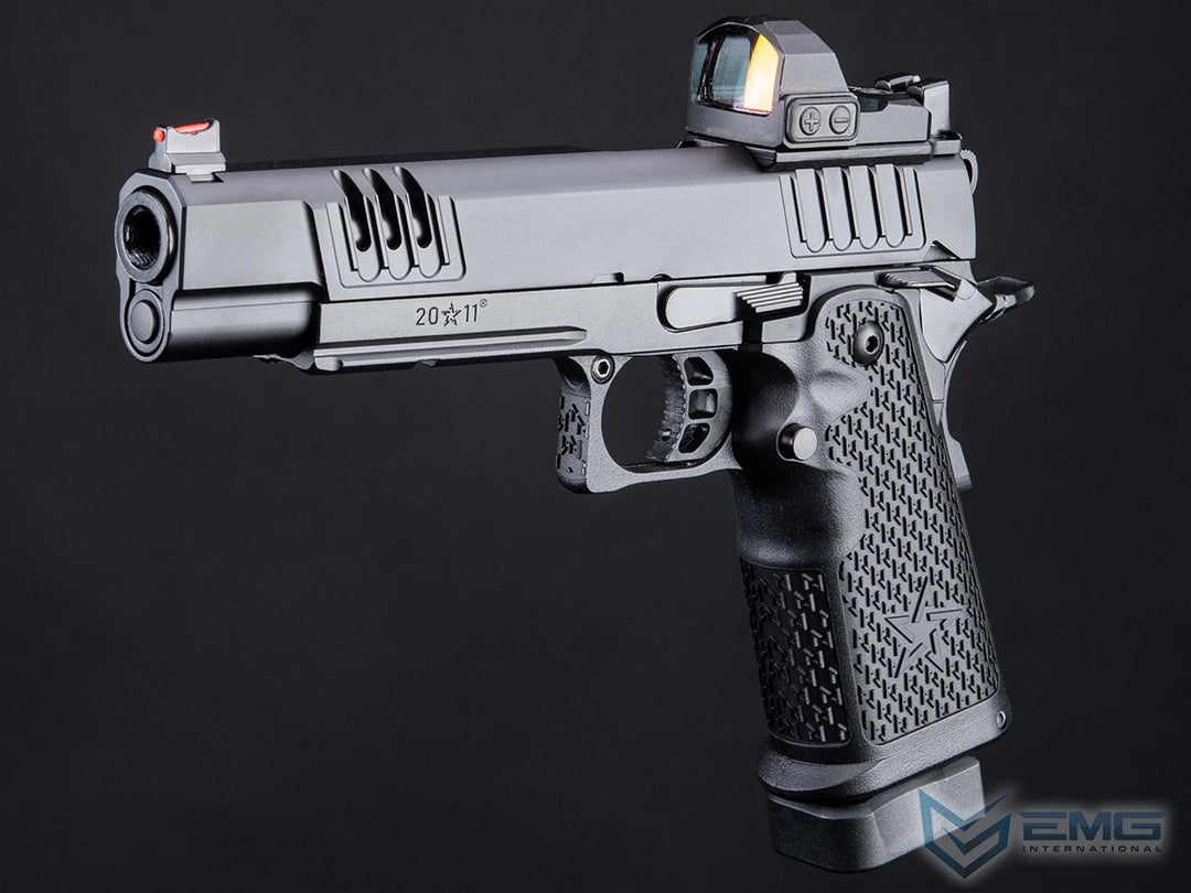 EMG Staccato Licensed XL 2011 Gas Blowback Airsoft Pistol (VIP Grip CNC Ver.) - Bang Bang Airsoft