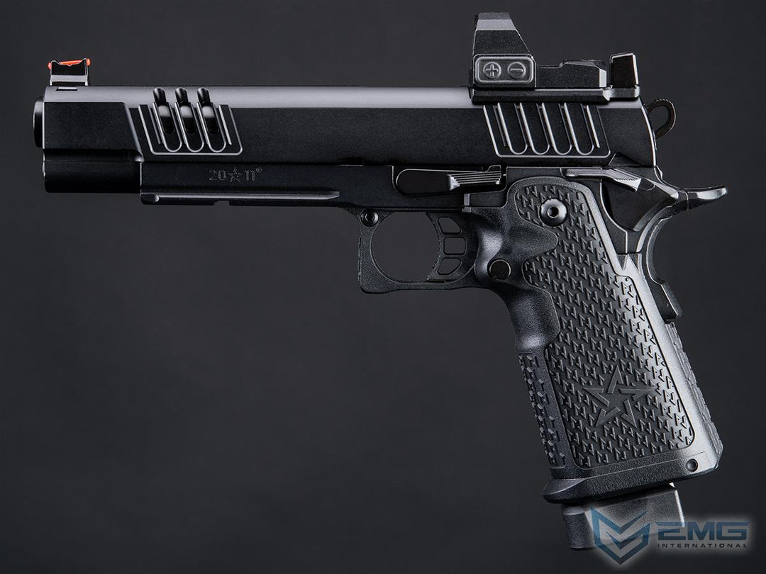 EMG Staccato Licensed XL 2011 Gas Blowback Airsoft Pistol (VIP Grip CNC Ver.) - Bang Bang Airsoft