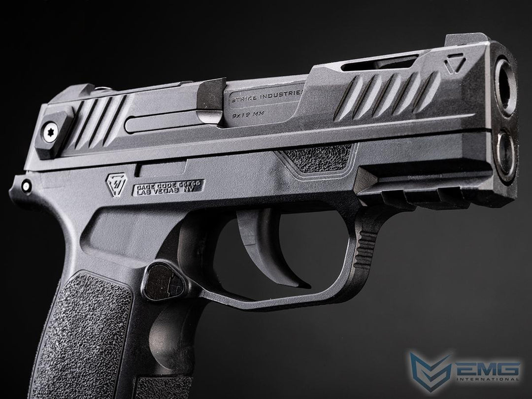 EMG Strike Industries SMP (P365) Green Gas Airsoft Pistol - Black (by VFC) - Bang Bang Airsoft
