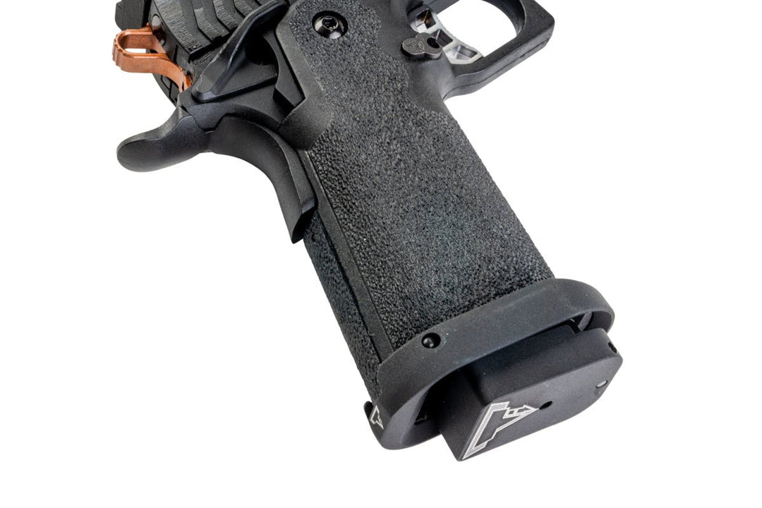 EMG TTI 2011 JW4 PIT VIPER GBB Airsoft Pistol - Black (Steel Version) - by AW Custom - Bang Bang Airsoft