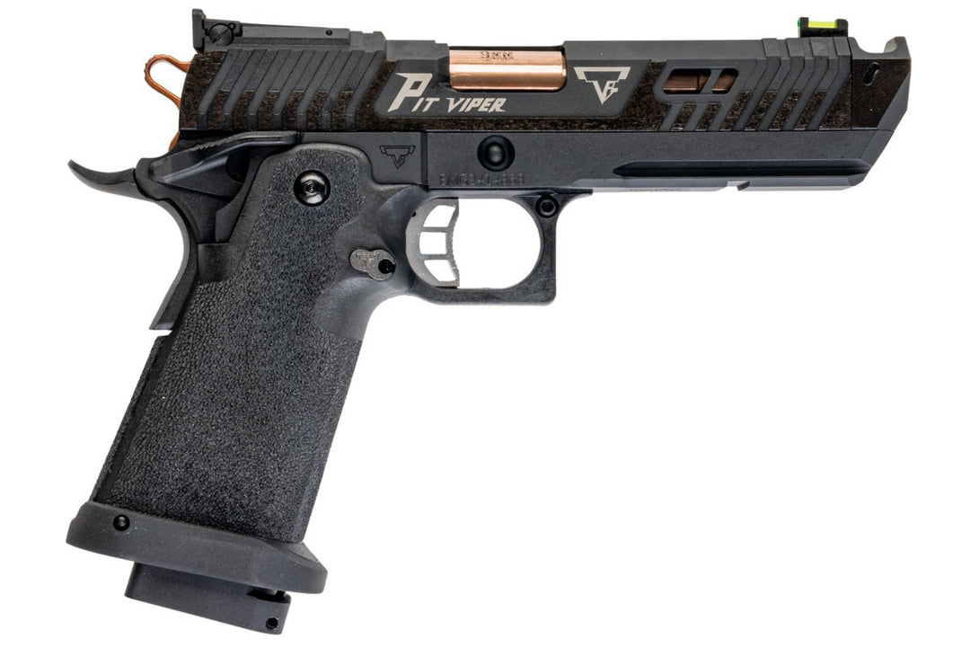 EMG TTI 2011 JW4 PIT VIPER GBB Airsoft Pistol - Black (Steel Version) - by AW Custom - Bang Bang Airsoft