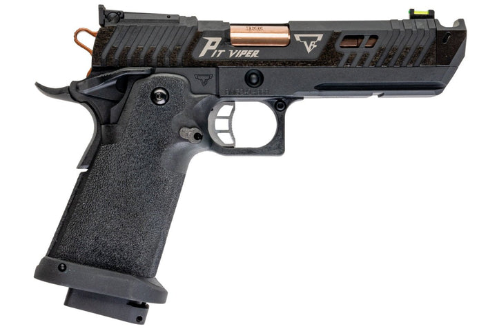 EMG TTI 2011 JW4 PIT VIPER GBB Airsoft Pistol - Black (Steel Version) - by AW Custom - Bang Bang Airsoft