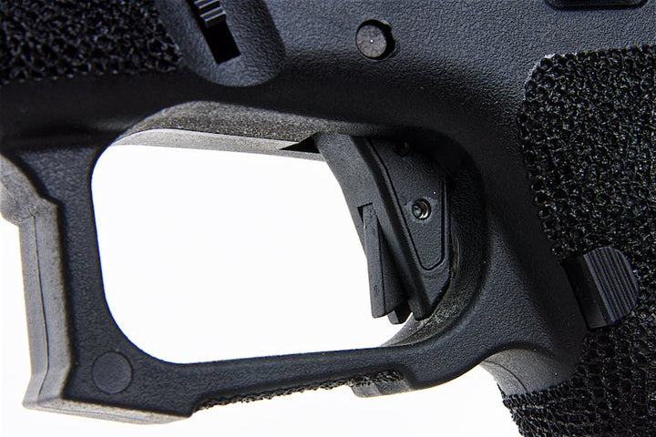 EMG TTI Combat Master G34 Slide w/ OMEGA Frame Gas Airsoft Pistol (by APS Custom) - Black/Silver - Bang Bang Airsoft