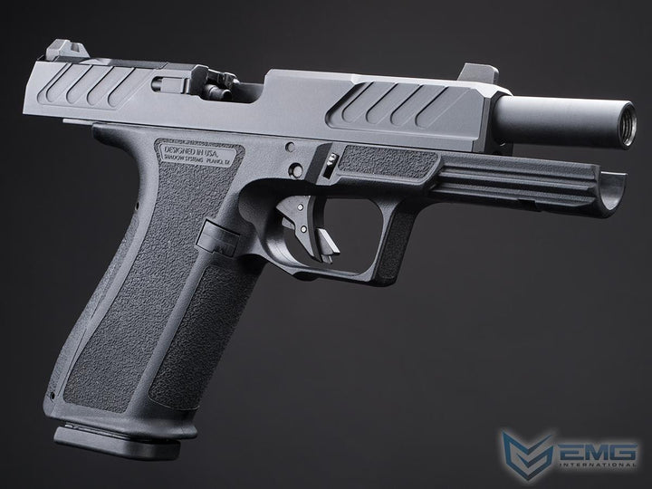 EMG x Shadow Systems DR920 Full Size Airsoft Gas Blowback Pistol - Black Barrel - Bang Bang Airsoft