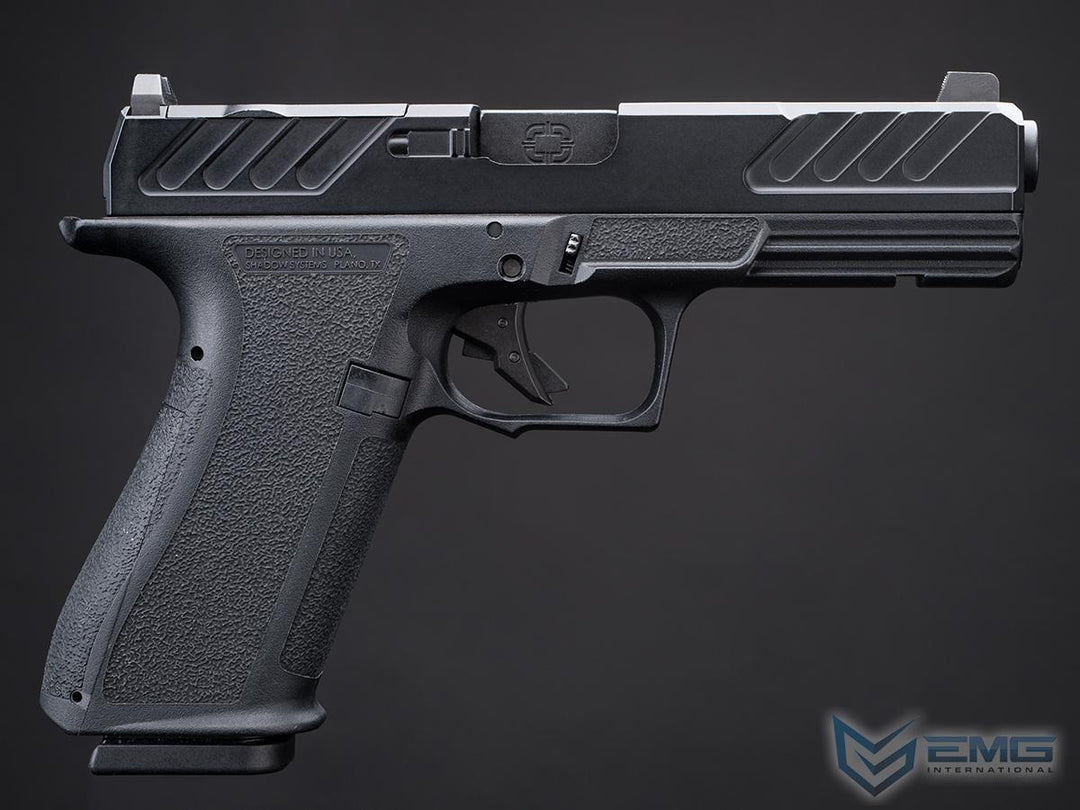 EMG x Shadow Systems DR920 Full Size Airsoft Gas Blowback Pistol - Black Barrel - Bang Bang Airsoft