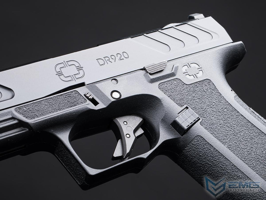 EMG x Shadow Systems DR920 Full Size Airsoft Gas Blowback Pistol - Black Barrel - Bang Bang Airsoft