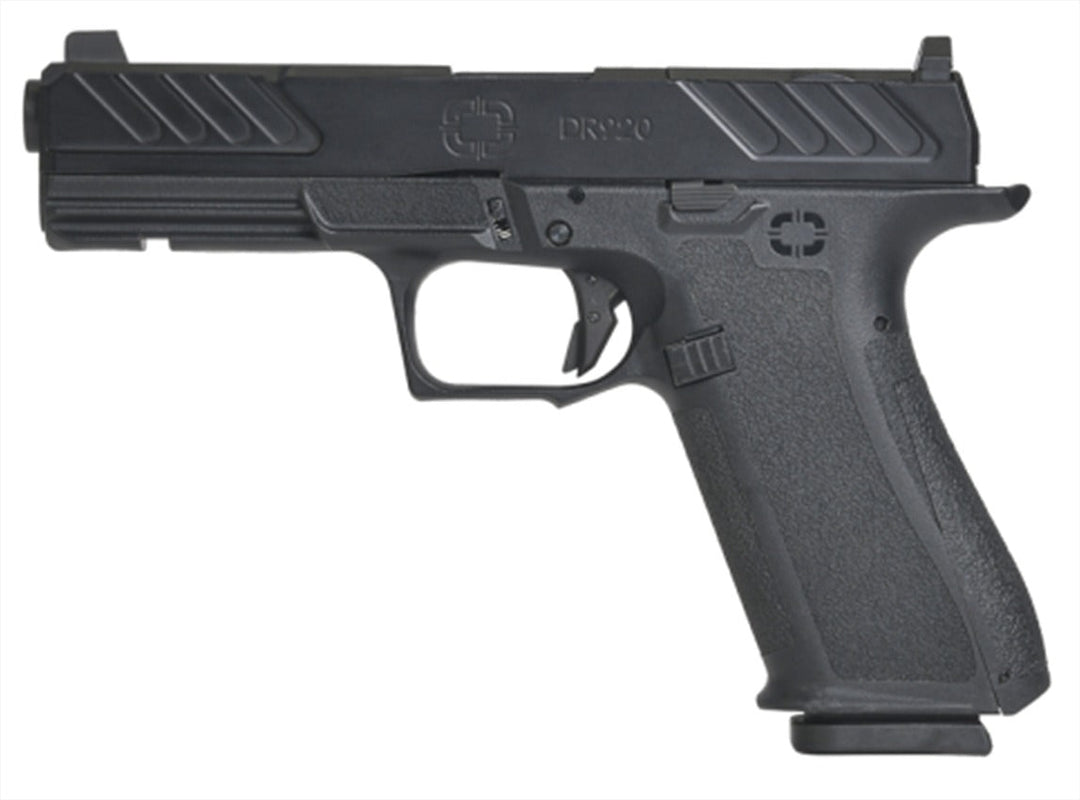 EMG x Shadow Systems DR920 Full Size Airsoft Gas Blowback Pistol - Black Barrel - Bang Bang Airsoft